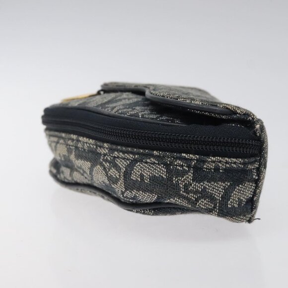 Christian Dior Trotter Canvas Pouch Navy Auth 119182 - Picture 4 of 16